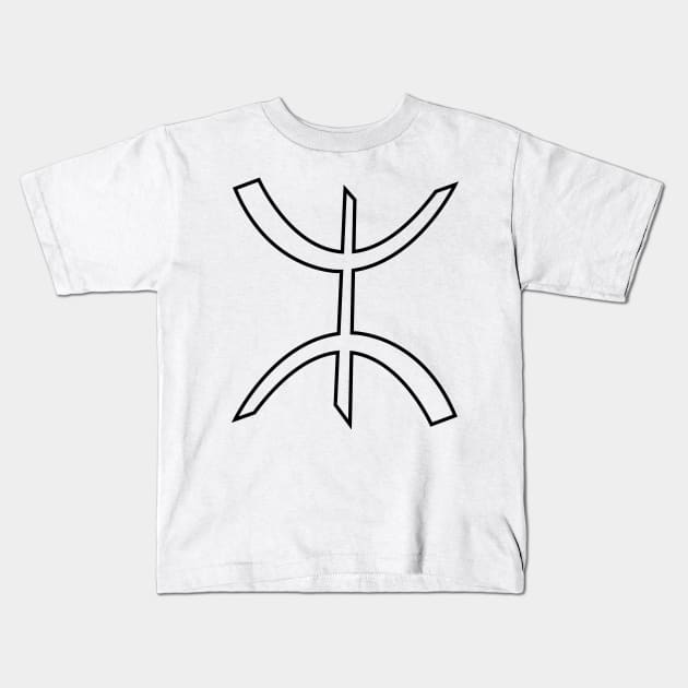 Amazigh Symbol Kids T-Shirt by samzizou